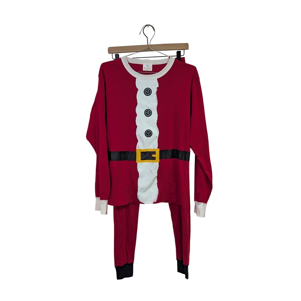 Hanna Andersson Adult Unisex Long John Pajamas SET Christmas Matching St. Nick M
